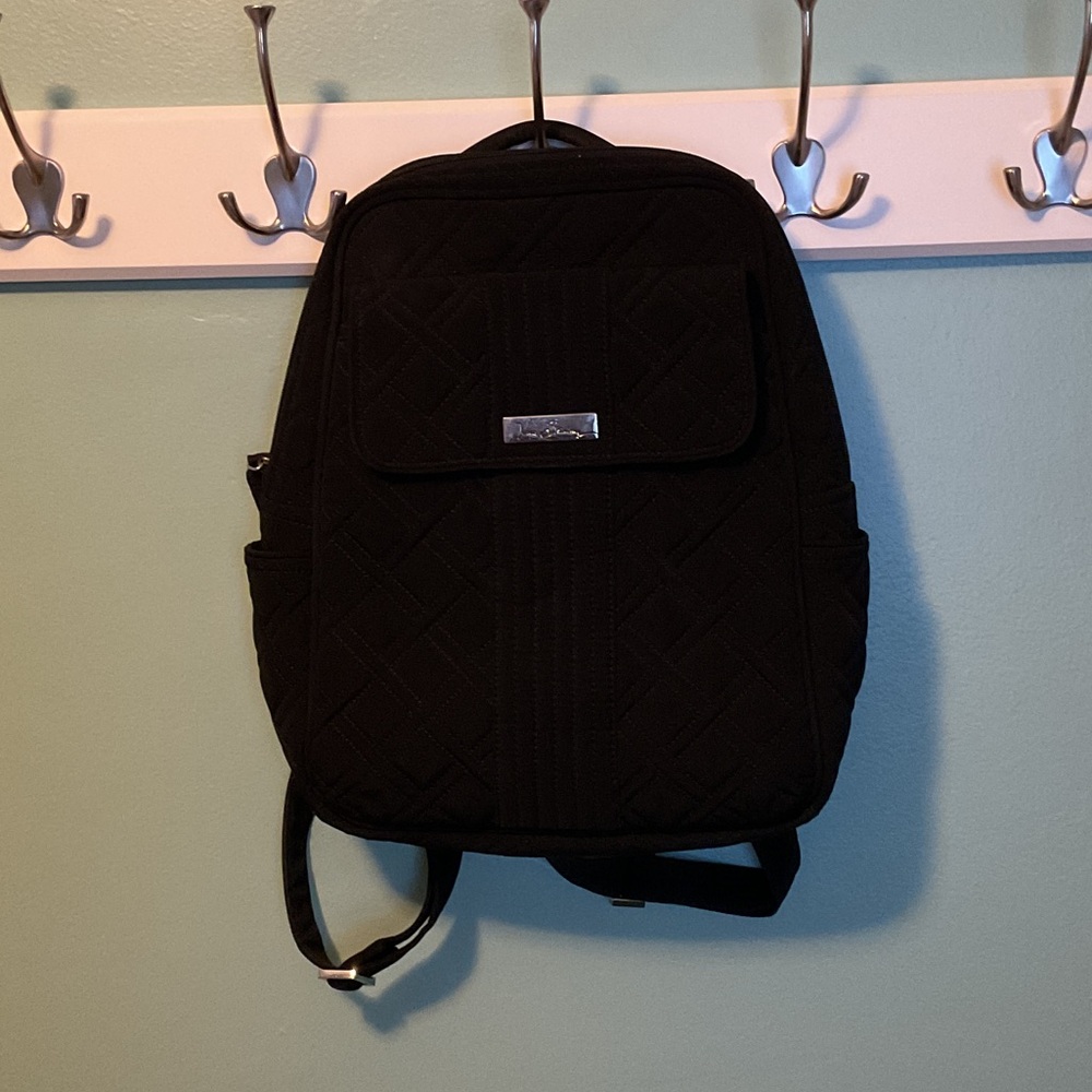Black Vera Bradley Quilted Backpack